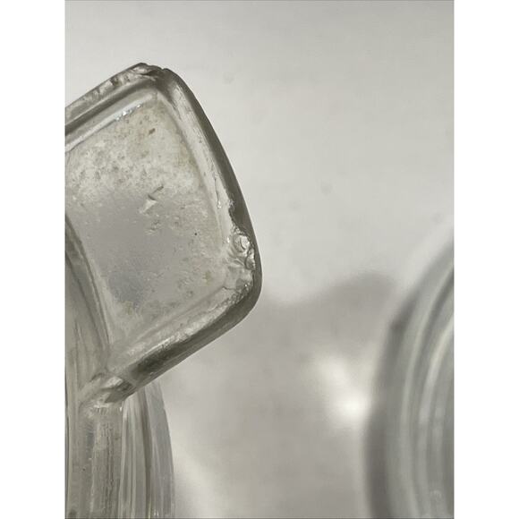 2 X Vtg Clear Depression Glass Juicer Reamer Jar Top Juicer Fits 5" Diameter Top - Picture 6 of 7